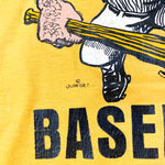 Vintage 70's Baseball Player Cartoon T-Shirt