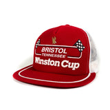 Vintage 80's Bristol Tennessee NASCAR Winston Cup USA Made Trucker Hat