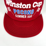 Vintage 80's Pocono Summer 500 NASCAR Winston Cup USA Made Trucker Hat