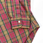 Vintage 90's Polo Ralph Lauren Red Plaid Size Large Button Down Shirt
