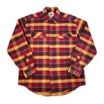 Vintage 90's Field Gear Size M Red Beige Heavyweight Flannel Shirt