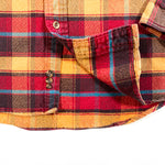 Vintage 90's Field Gear Size M Red Beige Heavyweight Flannel Shirt