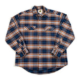 Vintage 90's Field Gear Size M Blue Brown Heavyweight Flannel Shirt
