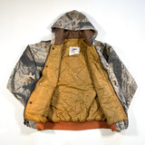 Vintage 80's Duxbak Realtree Hardwoods Camo Insulated Hooded Jacket
