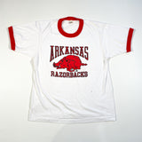 Vintage 80's Arkansas Razorbacks Ringer T-Shirt