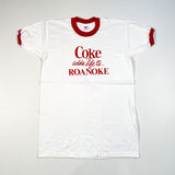 Vintage 80's Coke Roanoke Virginia Ringer T-Shirt