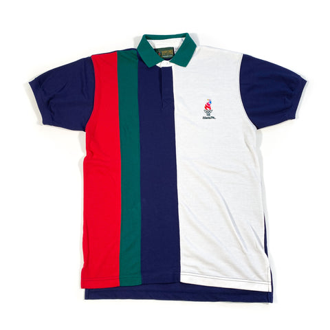 Vintage 1996 Atlanta Olympics Vertical Striped Polo Shirt