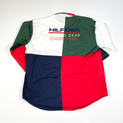 hilfiger sailing gear Vintage 90's Tommy Hilfiger Sailing Gear Button Up Shirt – CobbleStore Vintage