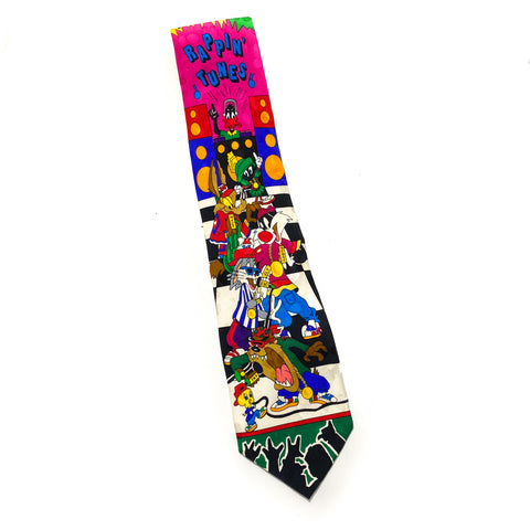 Vintage 1993 Rappin' Tunes Looney Tunes Neck Tie