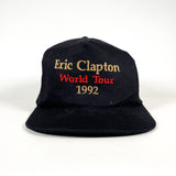 Vintage 1992 Eric Clapton World Tour Black Snapback Hat