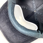 Vintage 90's Sali Cognac Salignac Courvoisier Black Corduroy Snapback Hat