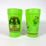 Vintage 90's Bill's Barbecue Plastic Cup
