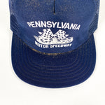 Vintage 80's Pennsylvania Motor Speedway Made in USA Trucker Hat