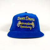 Vintage 80's Dover Downs Speedway Blue Corduroy USA Made Hat