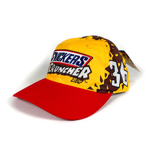 Vintage 90's Snickers Cruncher Ken Schrade NASCAR Hat