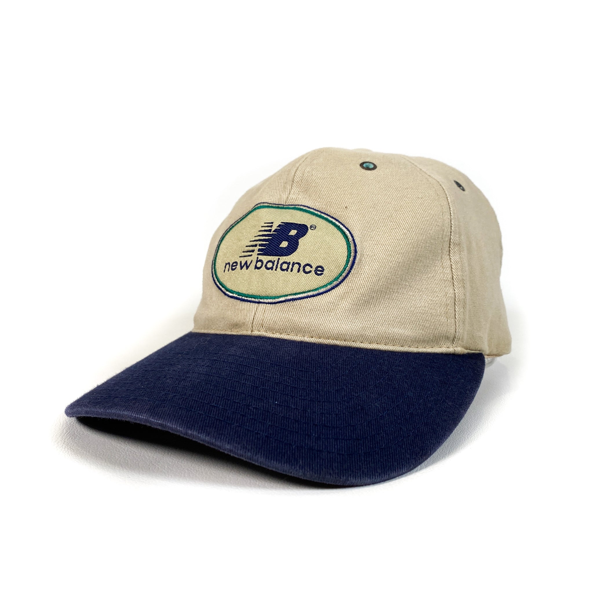 キャップ New Balance Vintage Washing Applique Ball Cap 5FT2342 New Balance Graphic Grandpa Hat - White | Journeys