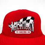 Vintage 1988 Michigan Speedway Racing Nascar Checkered Flag Hat