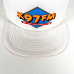 Vintage 90's K97FM Country Music Radio Memphis iHeart White Trucker Hat