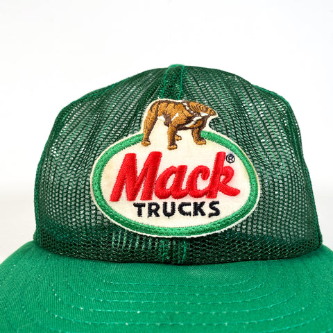 Vintage 80's Mack Trucks Made in USA Full Mesh Trucker Hat