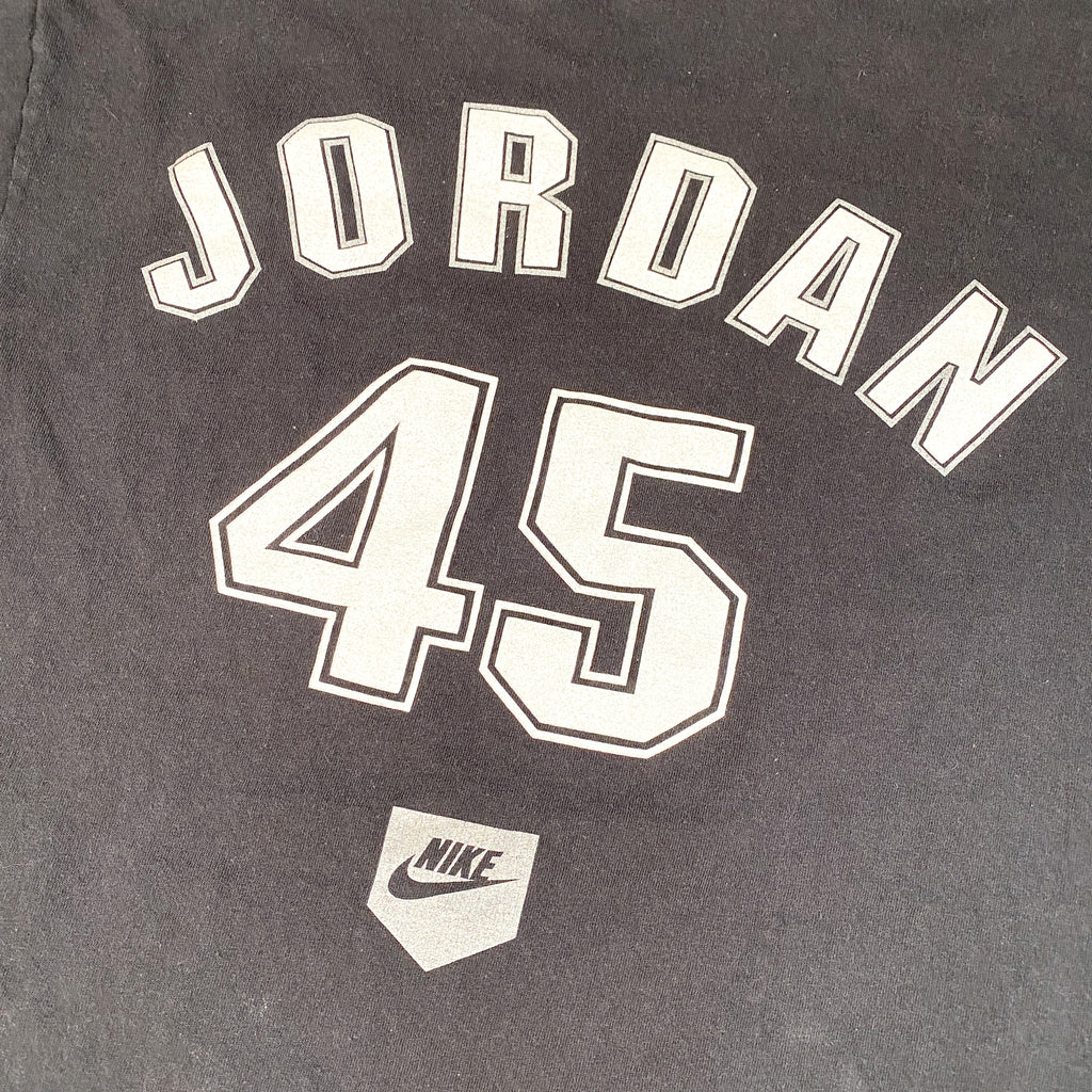 Vintage NIKE Michael Jordan Shirt Competitive Spirit Baseball White Sox USA  90s