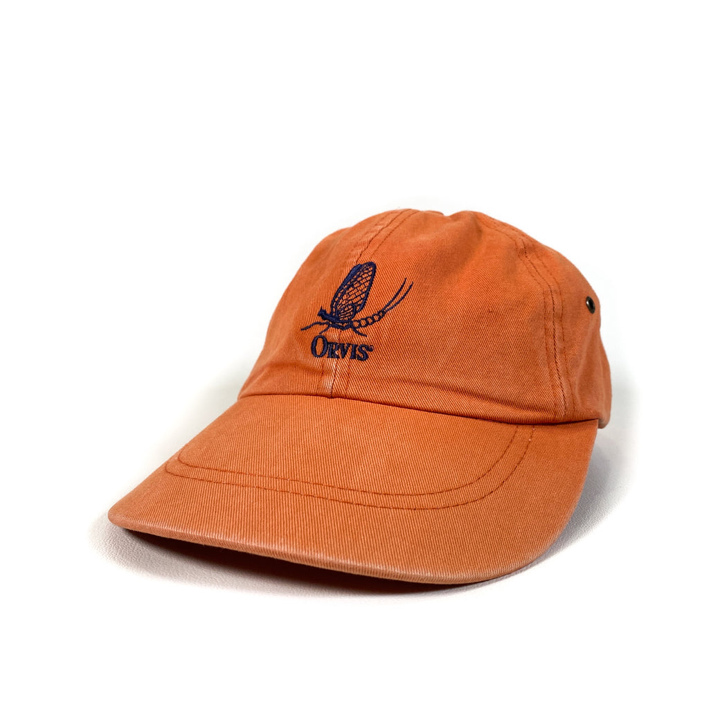 Orvis Fly-Fishing Poplin Hat w/ Mesh Pockets Made In Norway Sz 7 1/4 