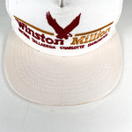 Vintage 80's Winston Millions Nascar Racing White Made in USA Trucker Hat