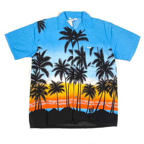 Vintage 80's Hawaiian Sunset Button Down Shirt