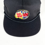 Vintage 90's Hickory Motor Speedway Sun Drop 400 Black Rope Hat