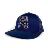 Vintage 80's The Point Restaurant Pensacola Florida Blue Trucker Hat