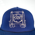 Vintage 80's The Point Restaurant Pensacola Florida Blue Trucker Hat