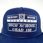 Vintage 80's Hickory Speedway High School Grad 150 Newton NC Trucker Hat