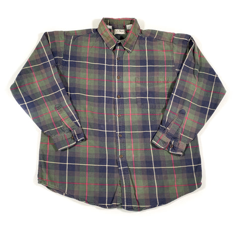 Vintage 90's LL Bean Flannel Button Down Shirt
