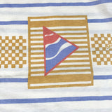 Vintage 80's Spalding Striped Ringer T-Shirt