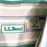 Vintage 90's LL Bean Vertical Stripe Button Up Shirt