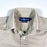 Vintage 90's Polo Ralph Lauren Beige Button Up Shirt