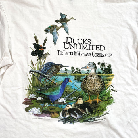 90's Vintage Ducks Unlimited Rattlers Brand Chamois Shirt (L/XL