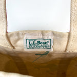 Vintage 90's LL Bean Boat and Tote Handprint Bag