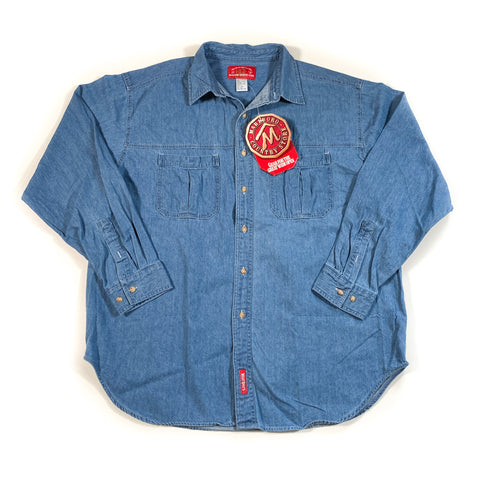 Vintage 1994 Marlboro Denim Button Down Shirt