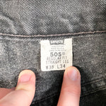 Vintage Levis 2001 505 Black Denim Jeans