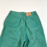Vintage 90's Liz Wear Green Denim Jeans