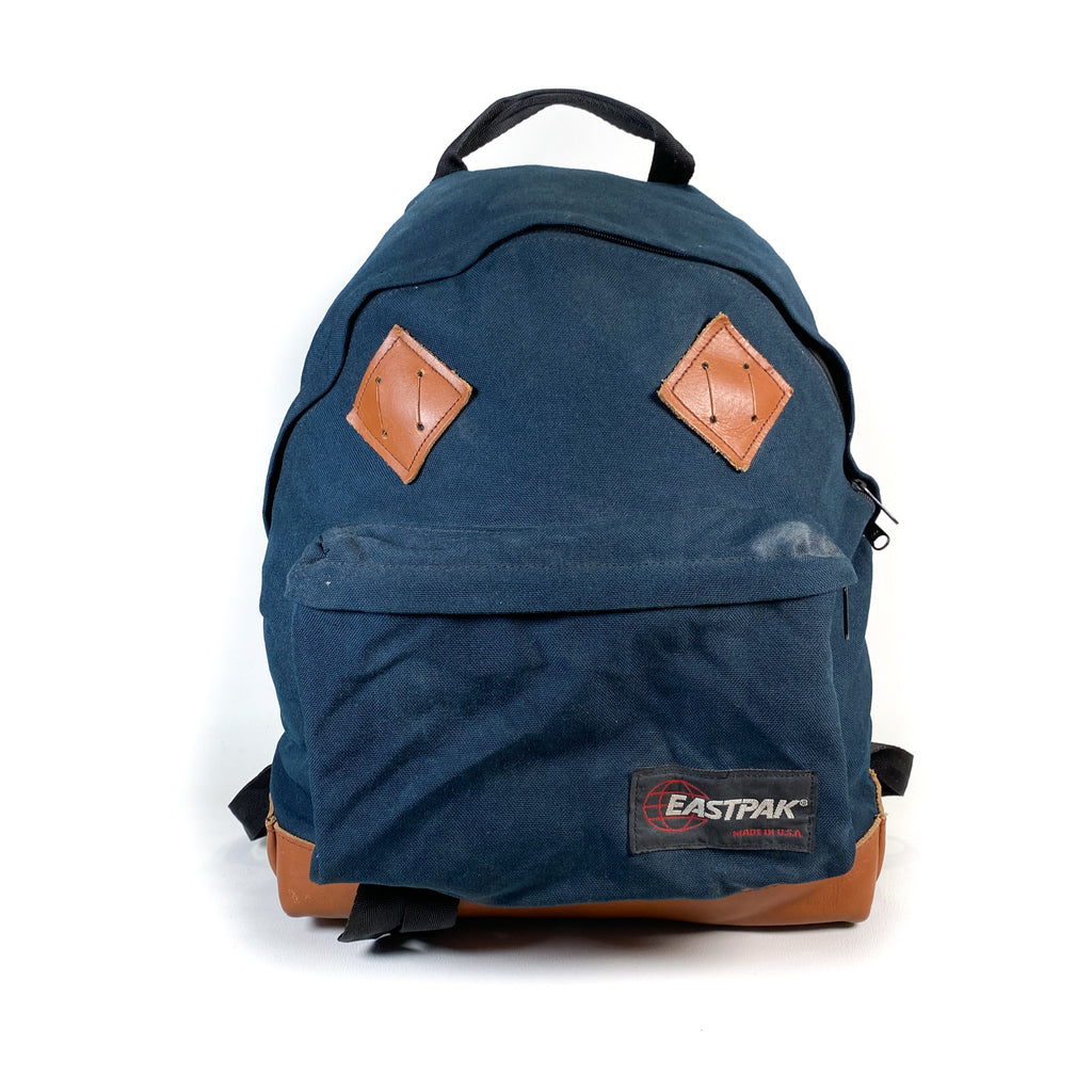 Vintage 90's Eastpak Leather Bottom Military Backpack – CobbleStore Vintage Vintage 90's Eastpak Leather Bottom Military Backpack – CobbleStore Vintage