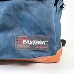 Vintage 90's Eastpak Leather Bottom Military Backpack