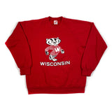 Vintage 80's University of Wisconsin Bucky Badger Crewneck Sweatshirt