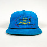 Vintage 80's Ski the Summit Corduroy Rope Hat
