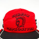 Vintage 80's Trojan Explosives 3 Stripe Trucker Hat