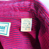 striped ll bean button down