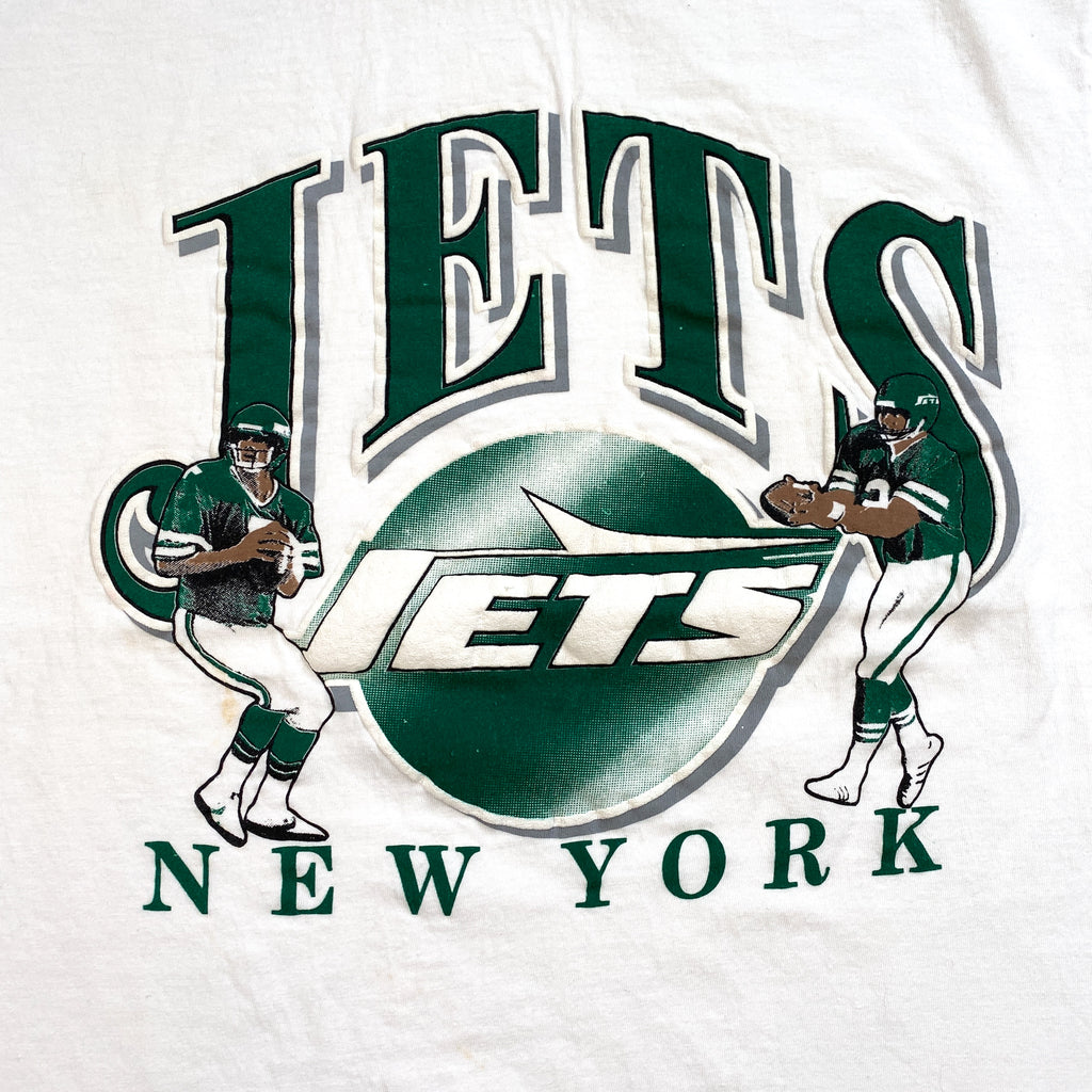 Vintage 90's New York Jets Football Single Stitch White T-Shirt
