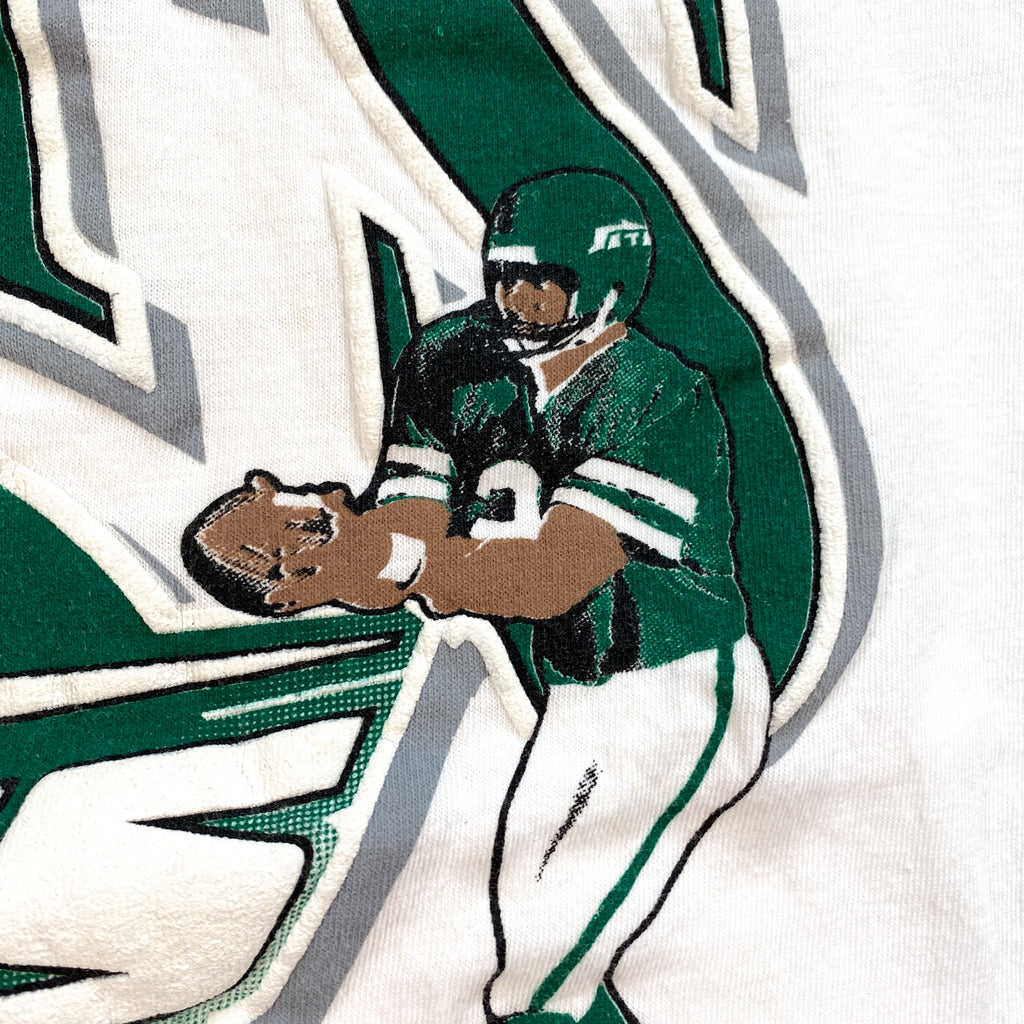 Vintage 90's New York Jets Football Single Stitch White T-Shirt