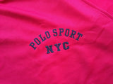 Vintage 90's Polo Sport Ralph Lauren NYC Button Sides Activewear Short Sleeve Shirt Jersey