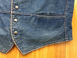 Vintage 80's Montgomery Ward Fleece Lined Denim Vest